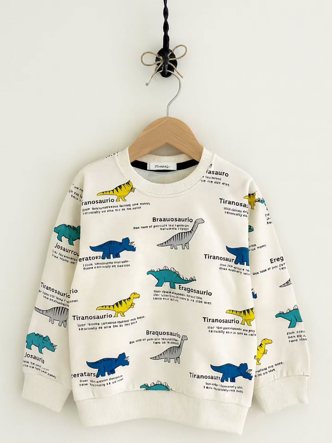 بلوز پسرانه طرح دایناسور جنس پنبه ضد حساسیت