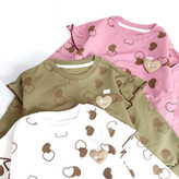 بلوز دخترانه طرح قلب