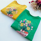 بلوز دخترانه طرح گل