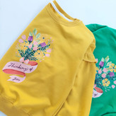 بلوز دخترانه طرح گل